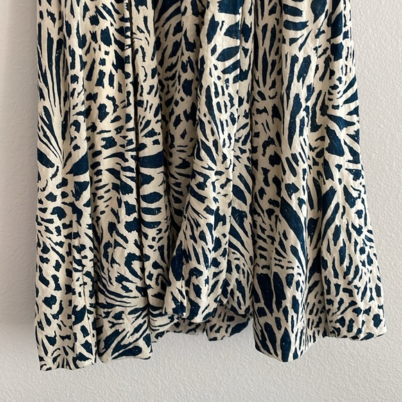 Mahina Dark Teal and Cream Spaghetti Strap Sundress - Picture 6 of 11